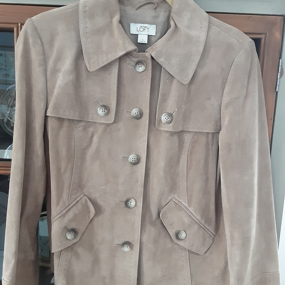 Loft Suede Jacket 6 EUC